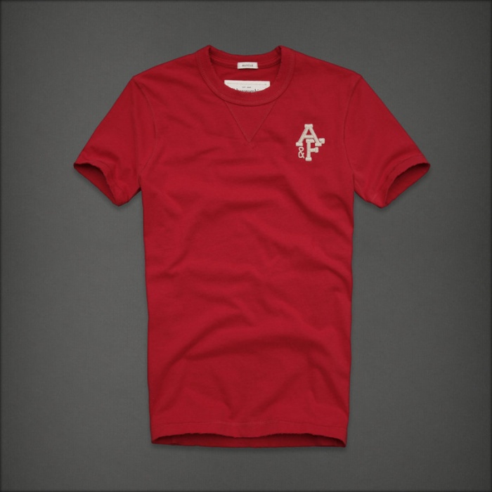 Abercrombie Fitch Hombres De Cuello Redondo Corto Remera AF5263